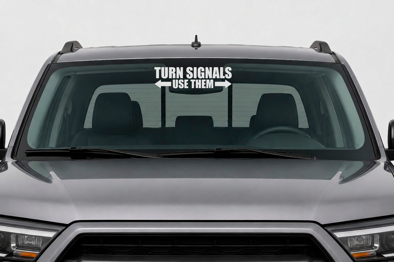 Dekal TURN SIGNALS, USE THEM