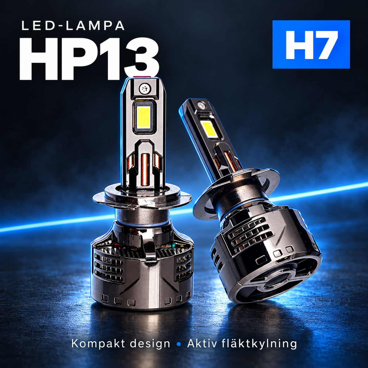 HP13 LED-lampor H7 – 2-pack