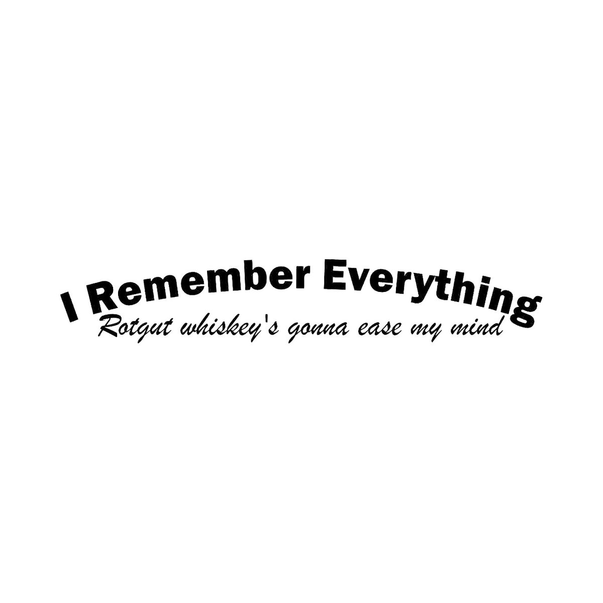 I remember everything - Dekal