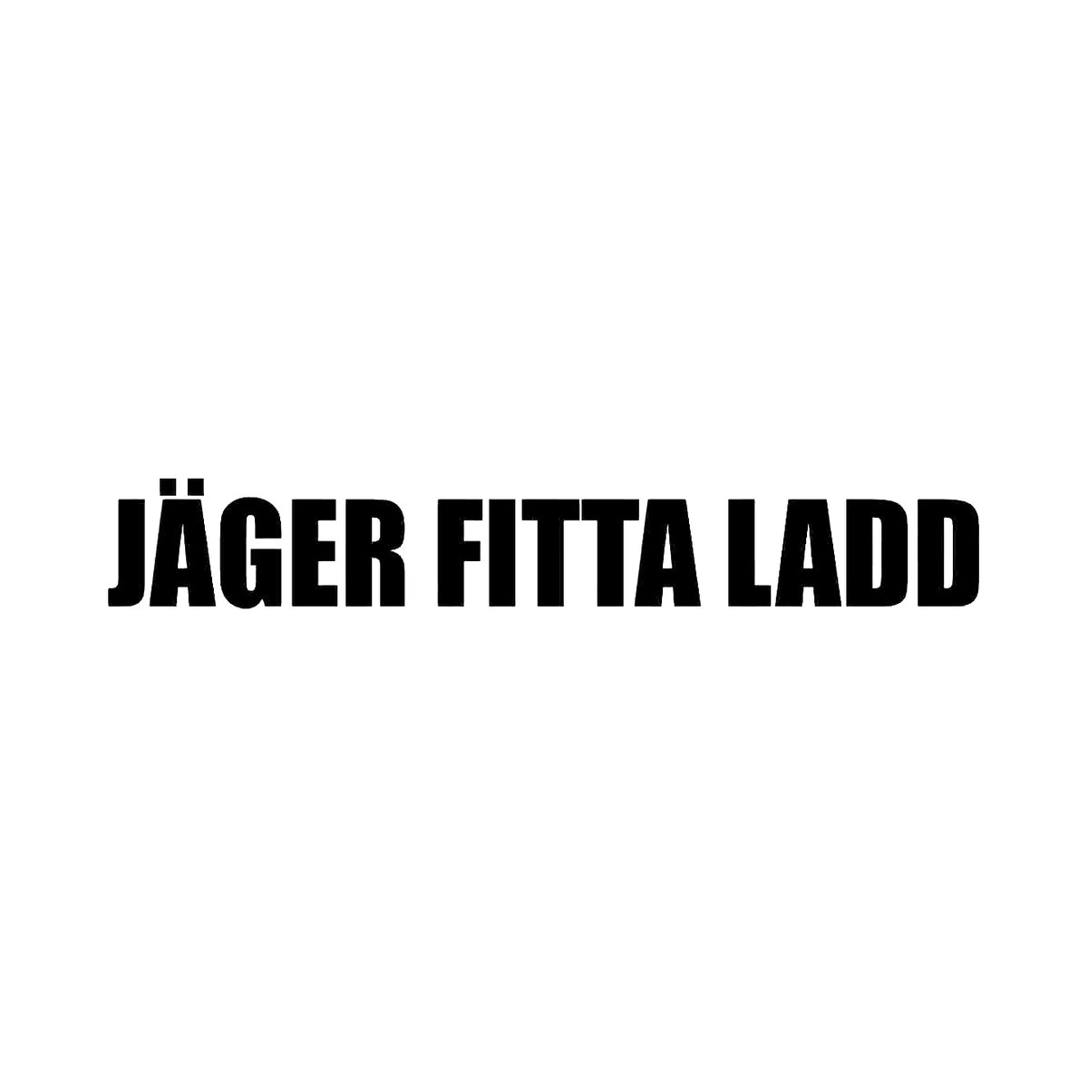 Jäger Fitta Ladd - Dekal