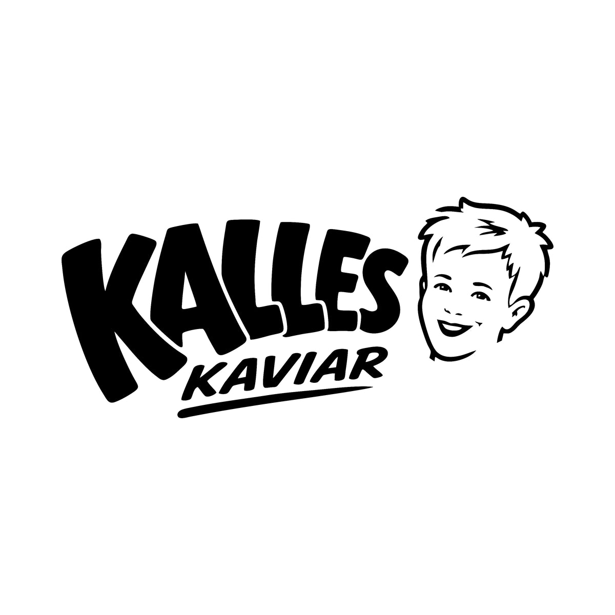 Kalles kaviar med ansikte - Dekal