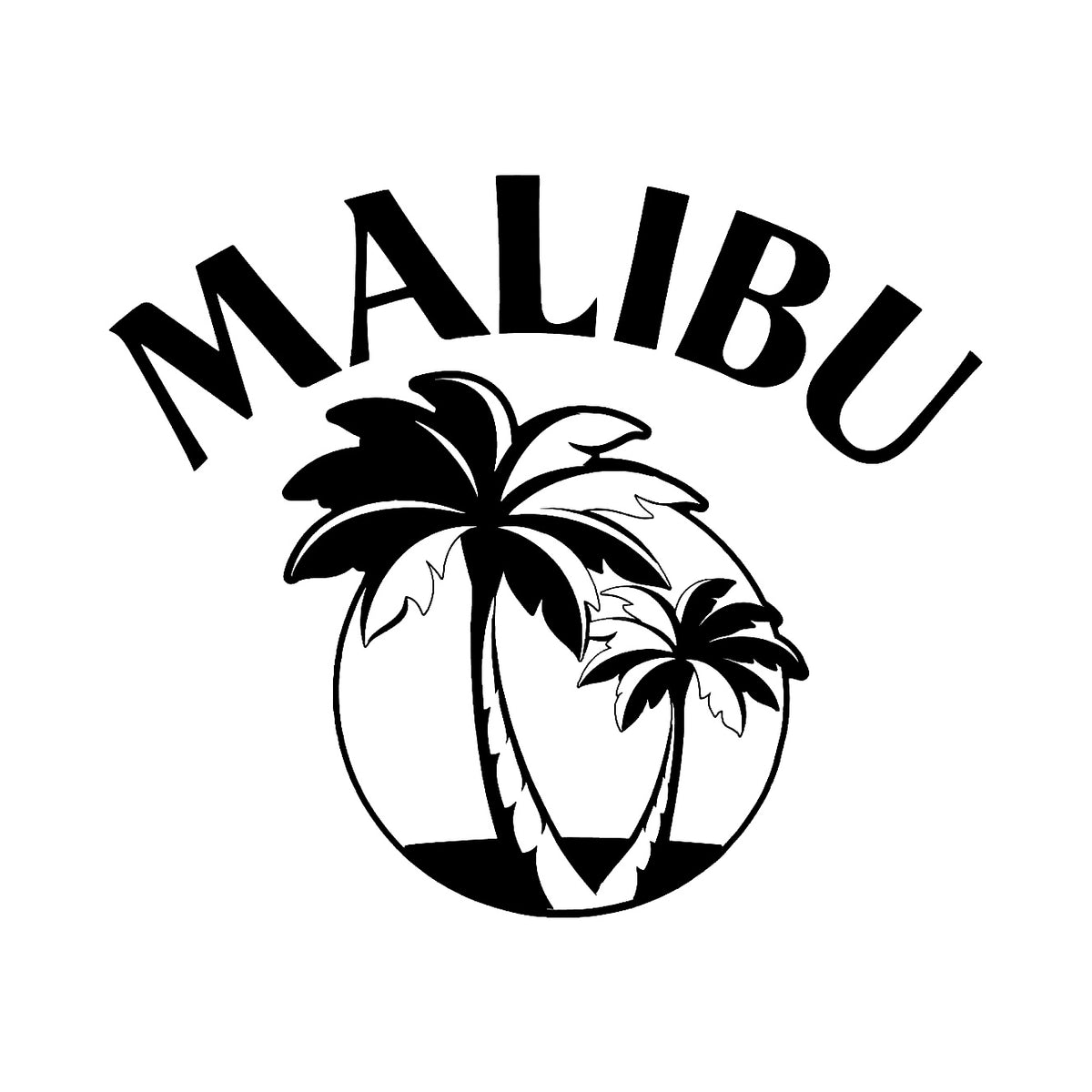 Malibu med logo - Dekal
