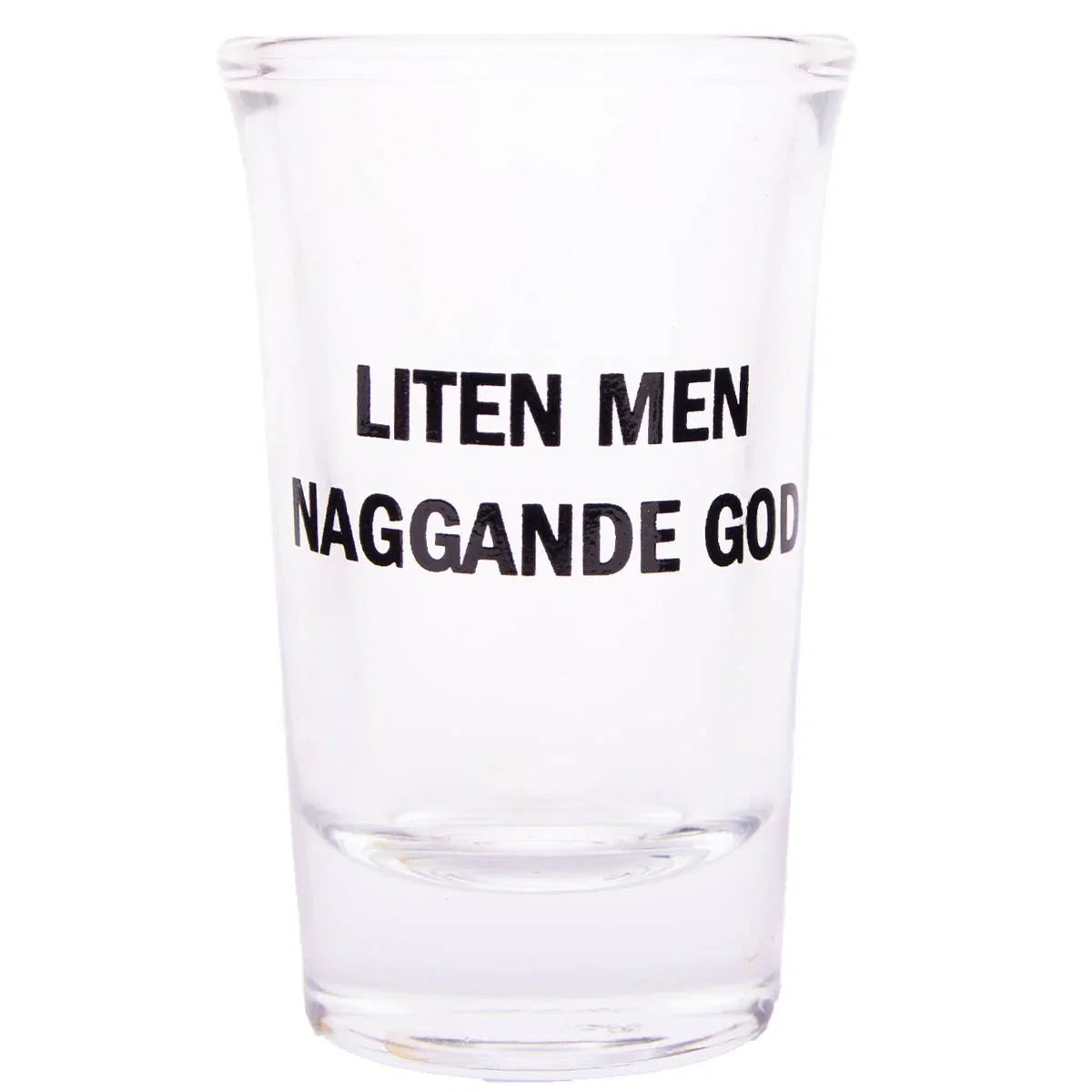 Snapsglas, liten men naggande god