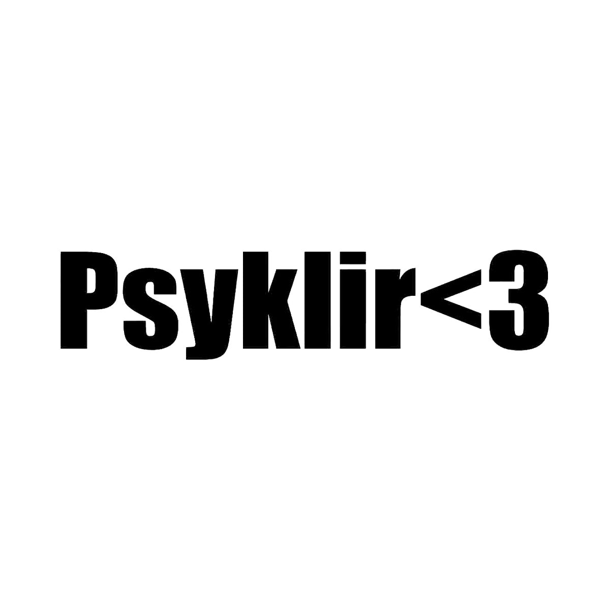 Psyklir<3 - Dekal