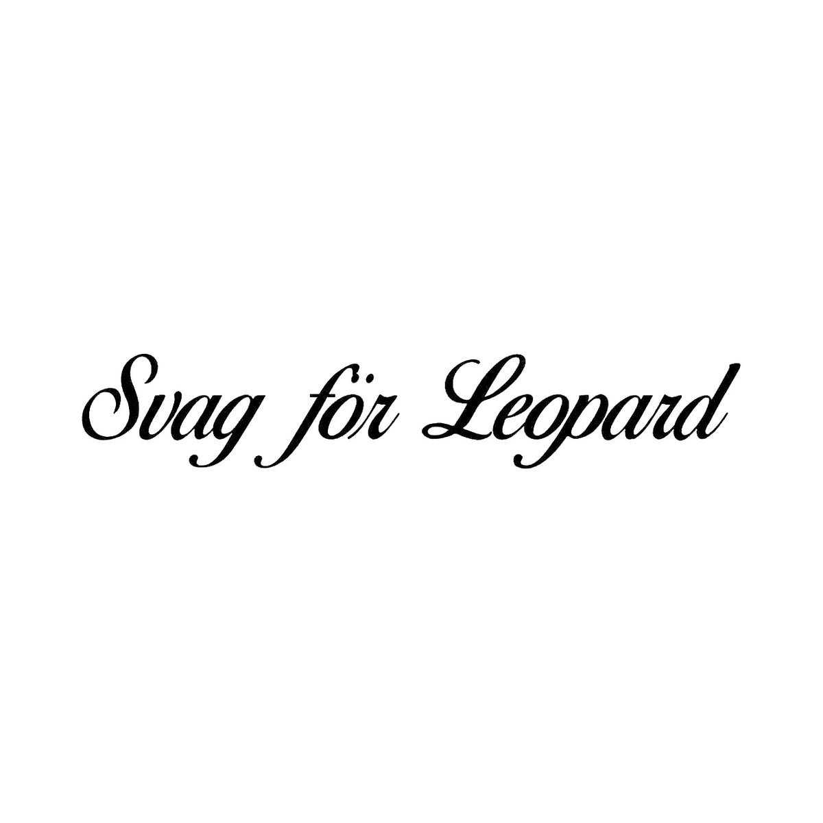 Svag för leopard - Dekal