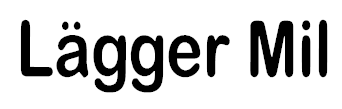 DEKAL- Lägger Mil