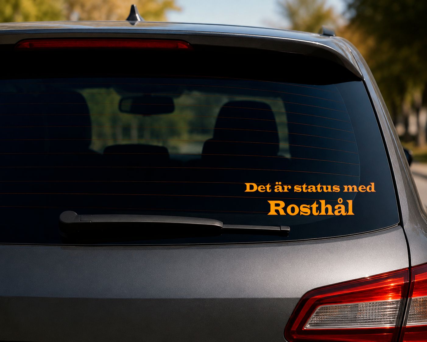 Det är status med Rosthål Dekal
