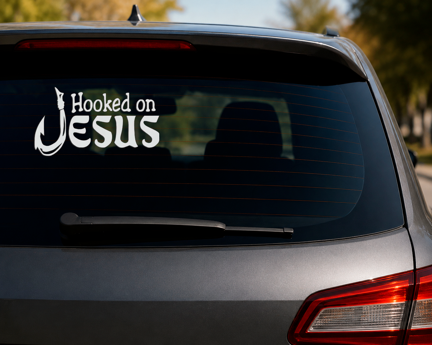 Dekal Hooked on Jesus