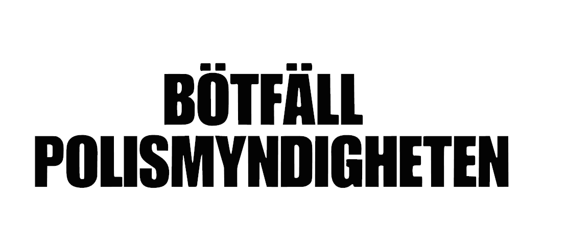 BÖTFÄLL POLISMYNDIGHETEN Dekal