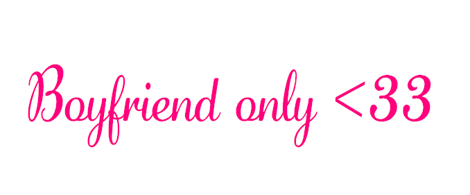 Boyfriend only Dekal #2
