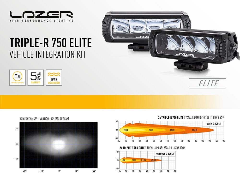 VW Transporter T6 Startline 2016+ Lazer LED-rampskit Grill Triple-R 750 Std