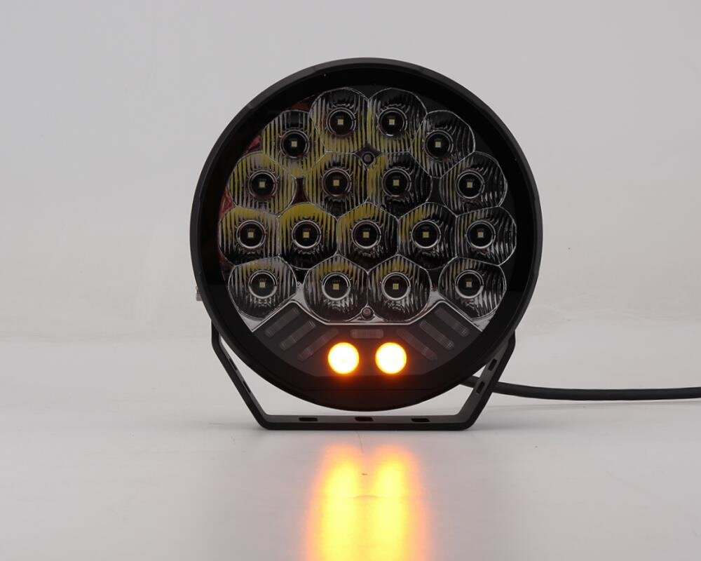 LED-Extraljuspaket 4-Pack V-Sight Roadking 9" med regskyltshållare och kablage