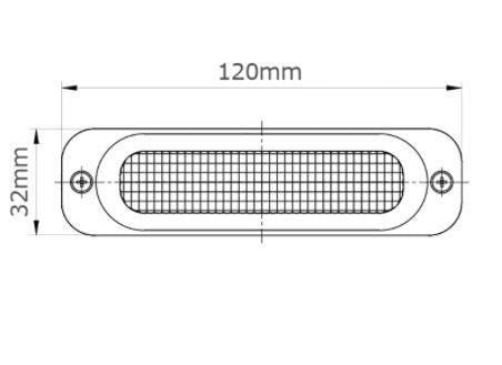 RING 6LED Blixtljus10-30V Orange