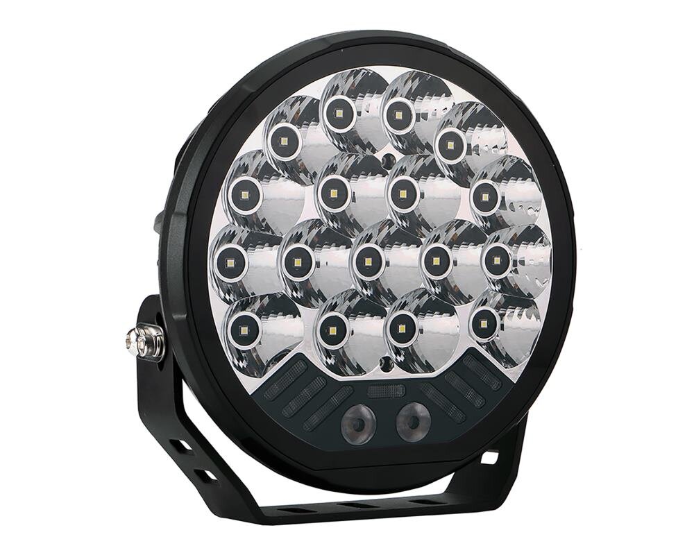 LED-Extraljuspaket "Rallyfemma" V-Sight Roadking 9" med fäste och kablage