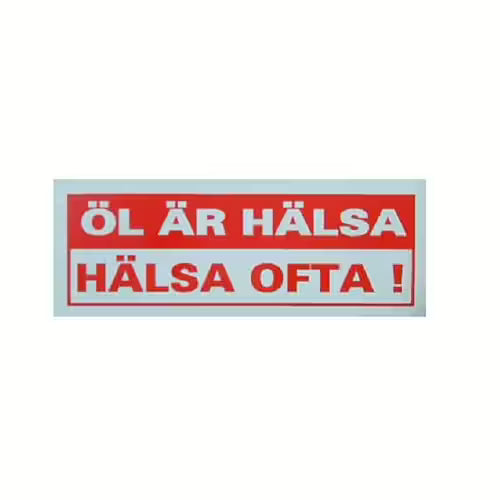 Öl Är Hälsa. Hälsa Ofta.