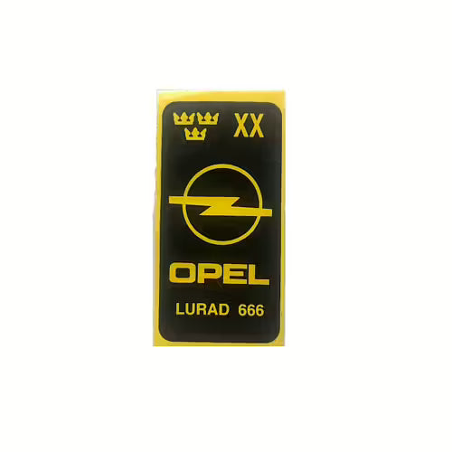 Skattemärke Opel Lurad.