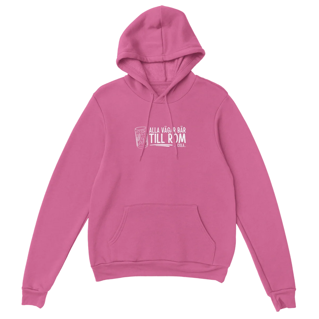 Alla vägar bär till Rom & Cola Hoodie - Pink Party Edition