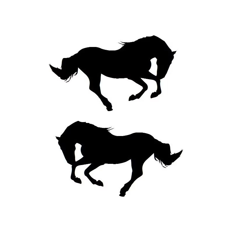 Dekor till hästtransport - Häst i galopp Par