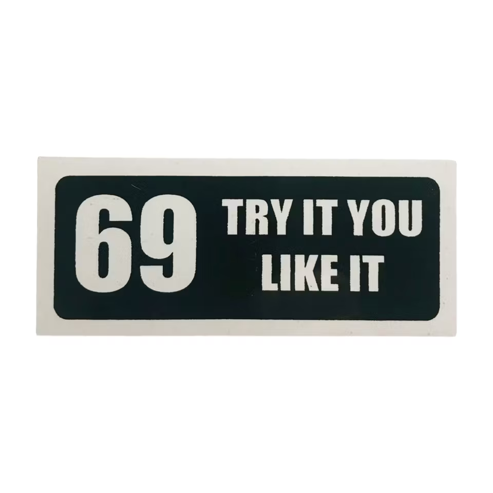 69 - Klistermärke