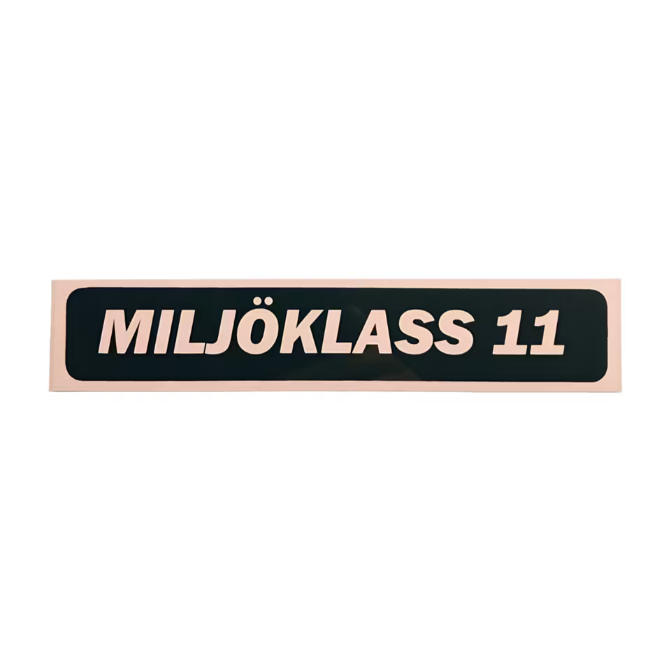 Miljöklass 11 - Dekal
