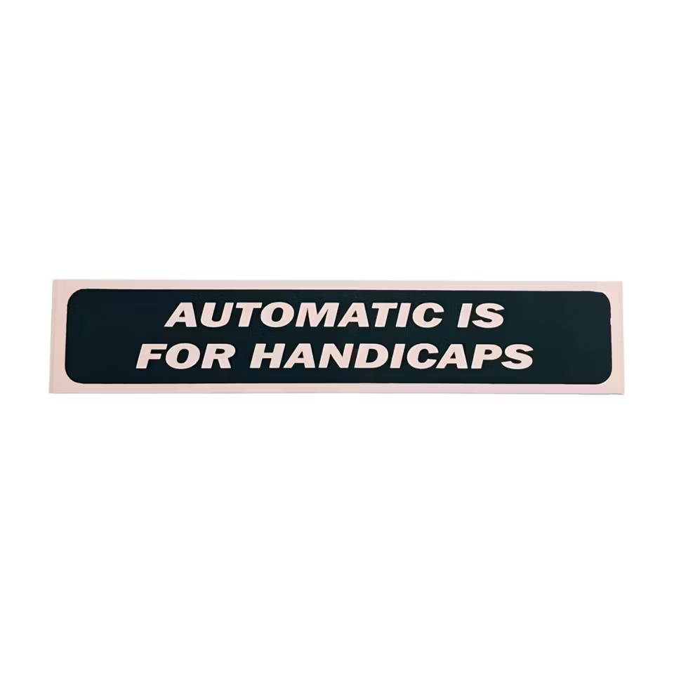 Automatic is for handicaps - Dekal