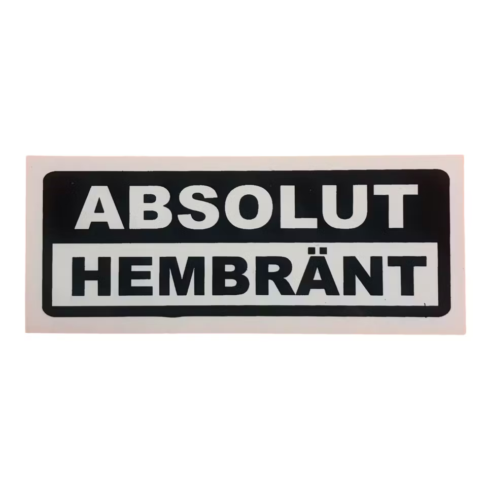 Absolut Hembränt - Klistermärke