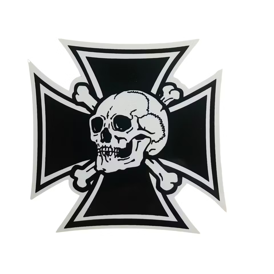 Dödskalle - Klistermärke