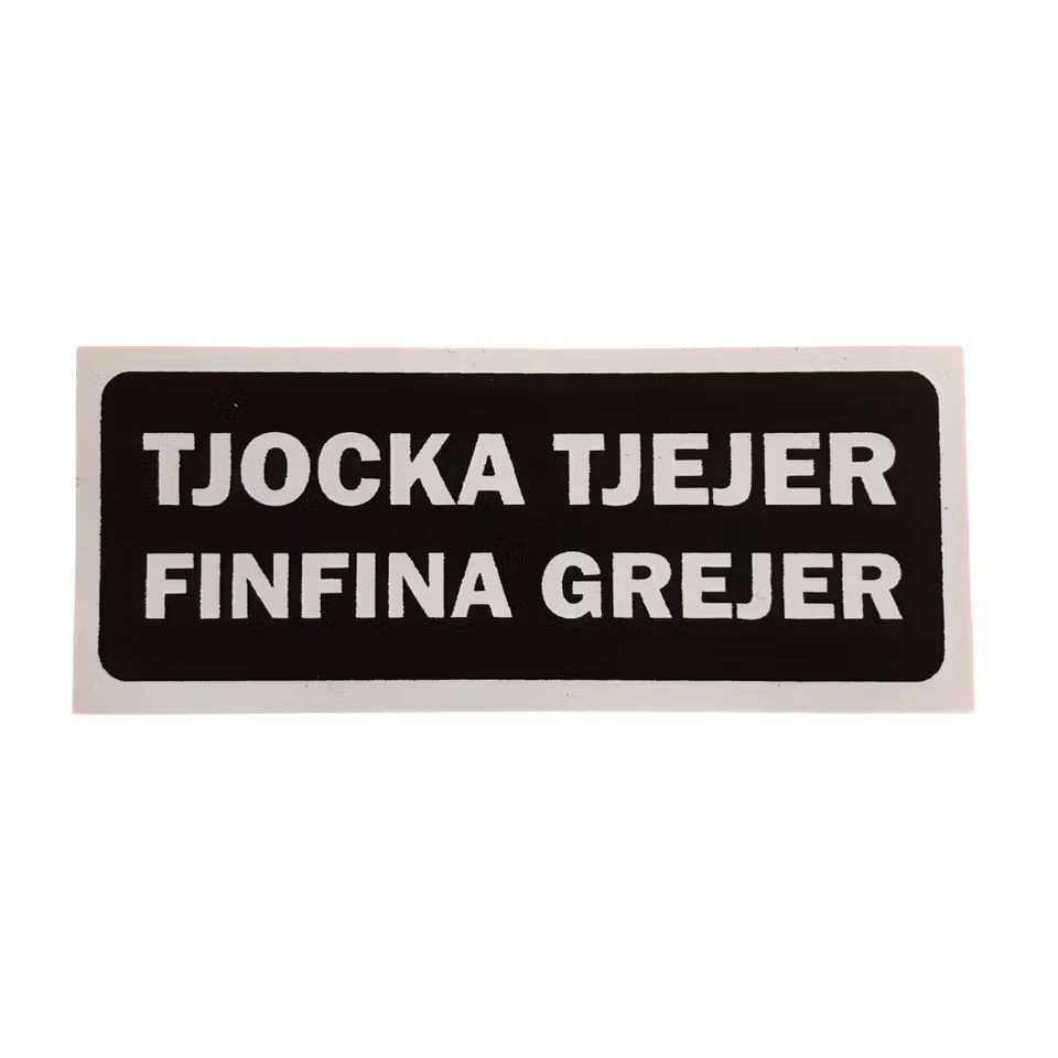 Tjocka Tjejer Finfina Grejer - Klistermärke