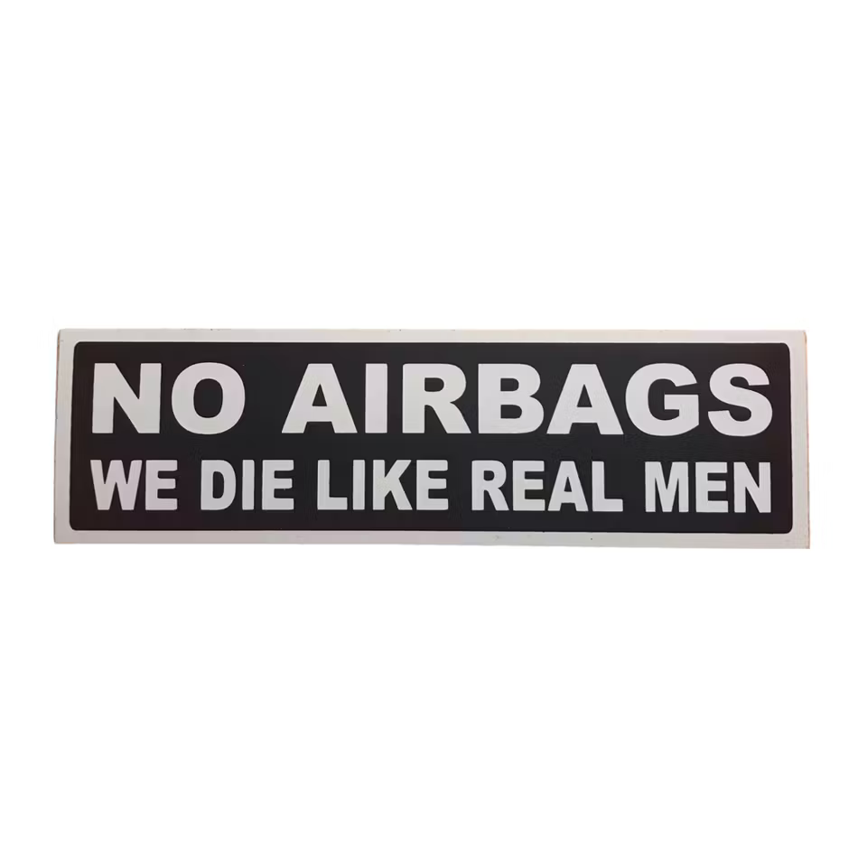 No Airbags - Klistermärke