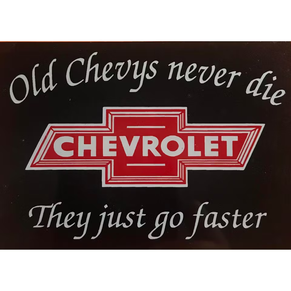 Old Chevys Never Die - Dekal