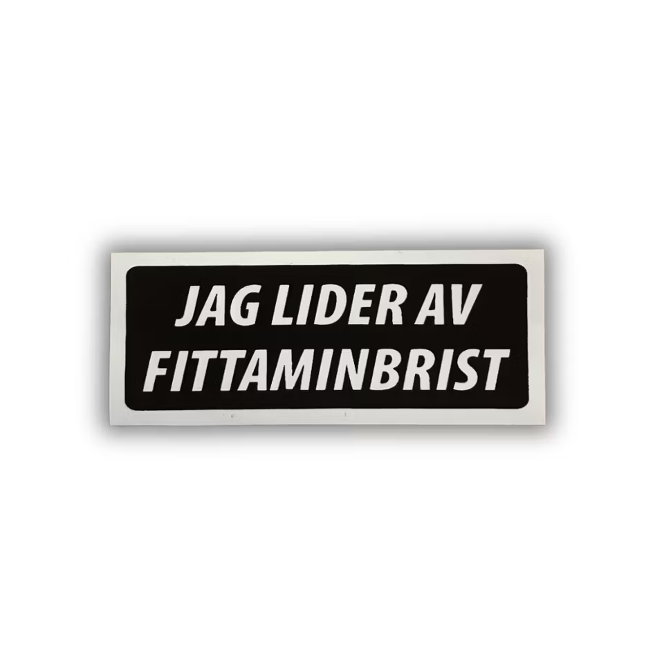 Fittaminbrist - Klistermärke