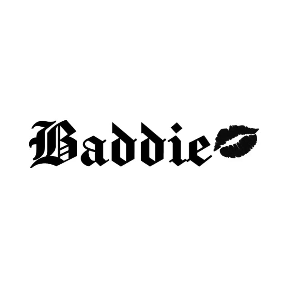 Dekal Baddie med pussmun