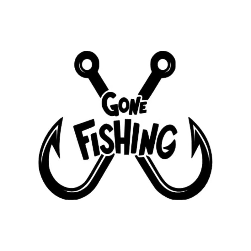 Dekal GONE FISHING