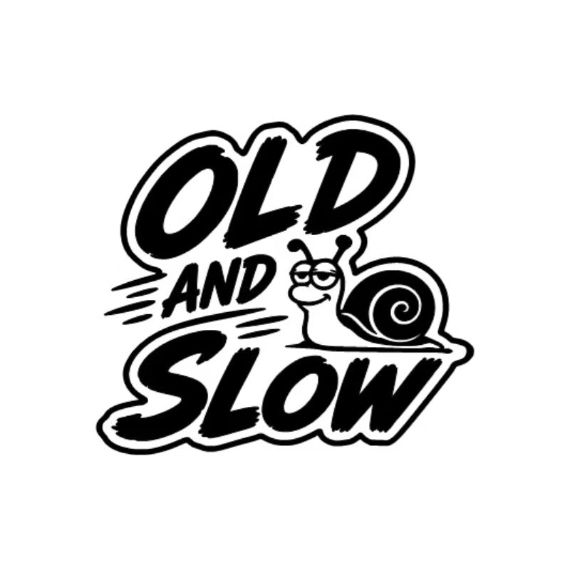 Dekal Old and Slow med snigel