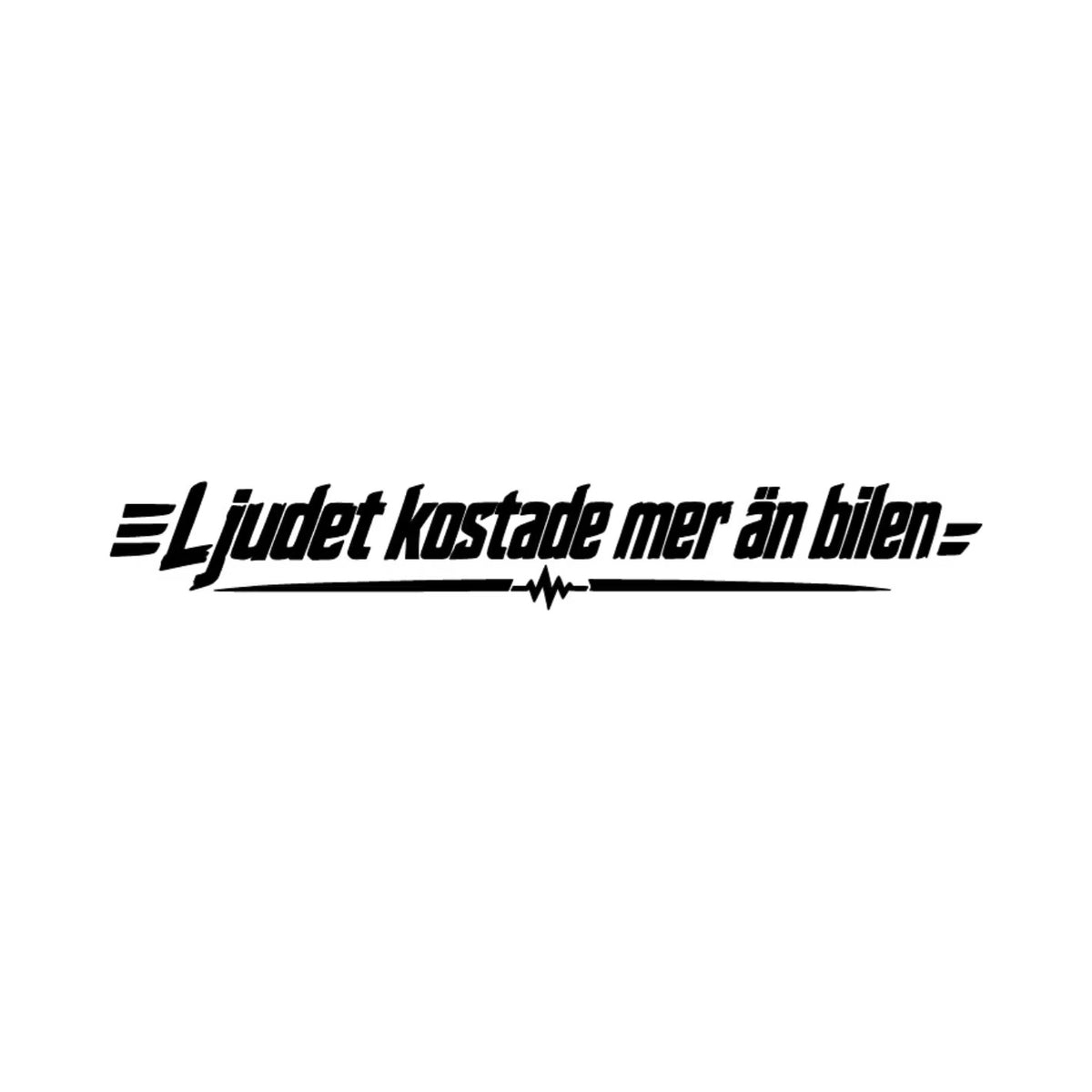 Dekal Ljudet kostade mer än bilen