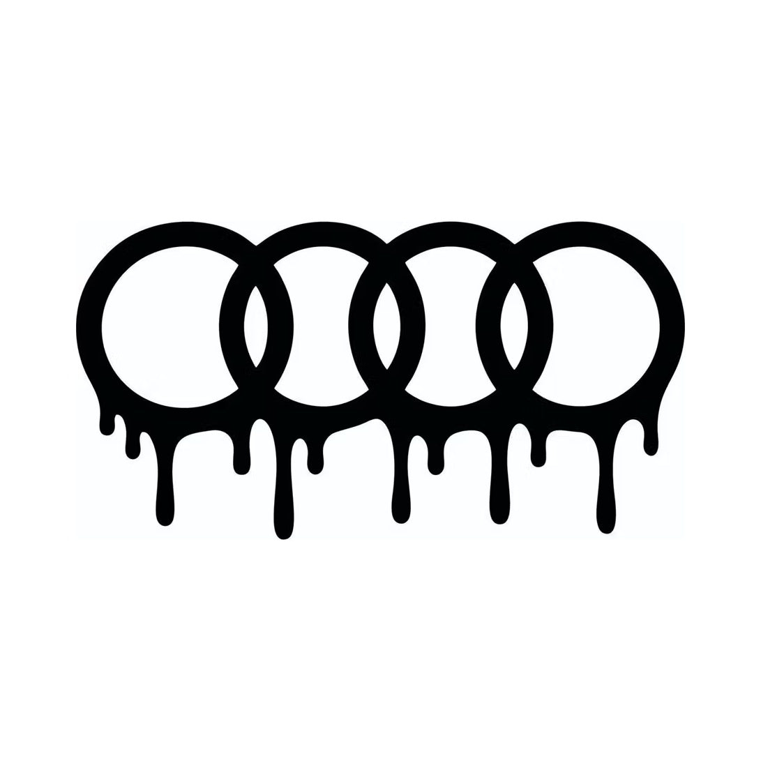 Dekal Audi ringar Drip