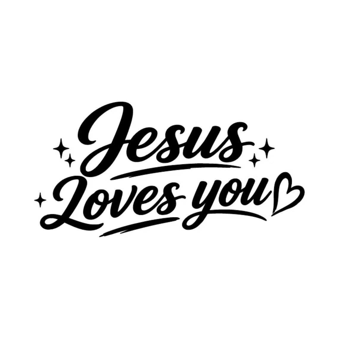 Dekal Jesus Loves You
