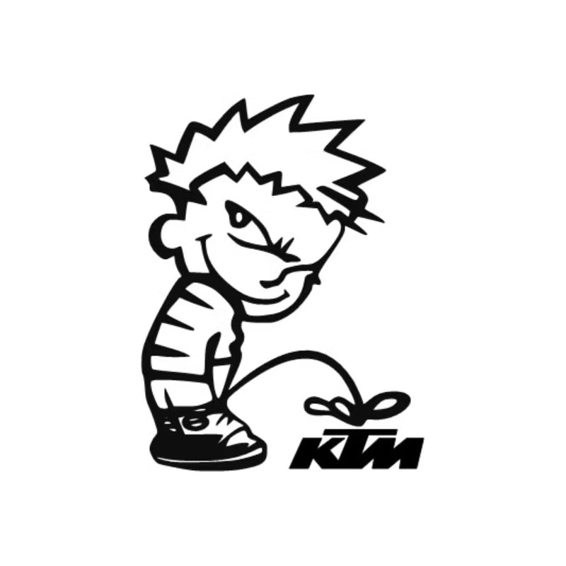 Dekal Kalle Kissar på KTM