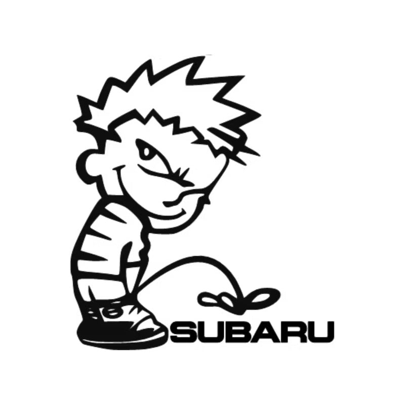 Dekal Kalle Kissar på Subaru