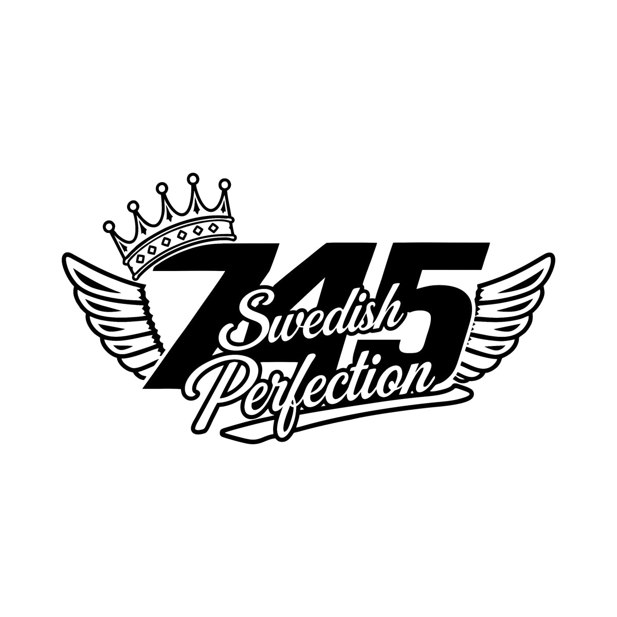 745 Swedish perfection vinge - Dekal
