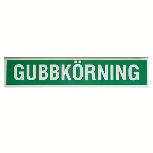 Gubbkörning.