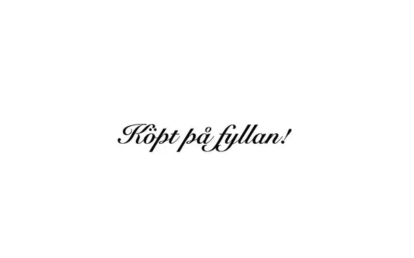 Dekal Köpt på fyllan