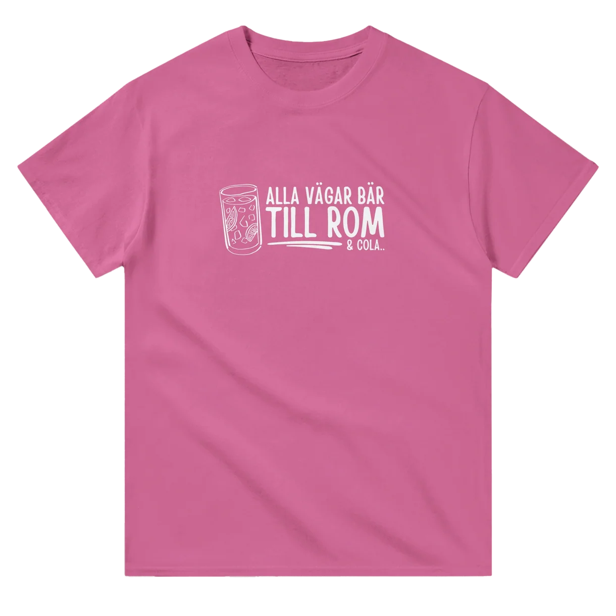 Alla vägar bär till Rom & Cola T-Shirt - Pink Party Edition