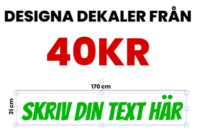 Egen dekal med egen text