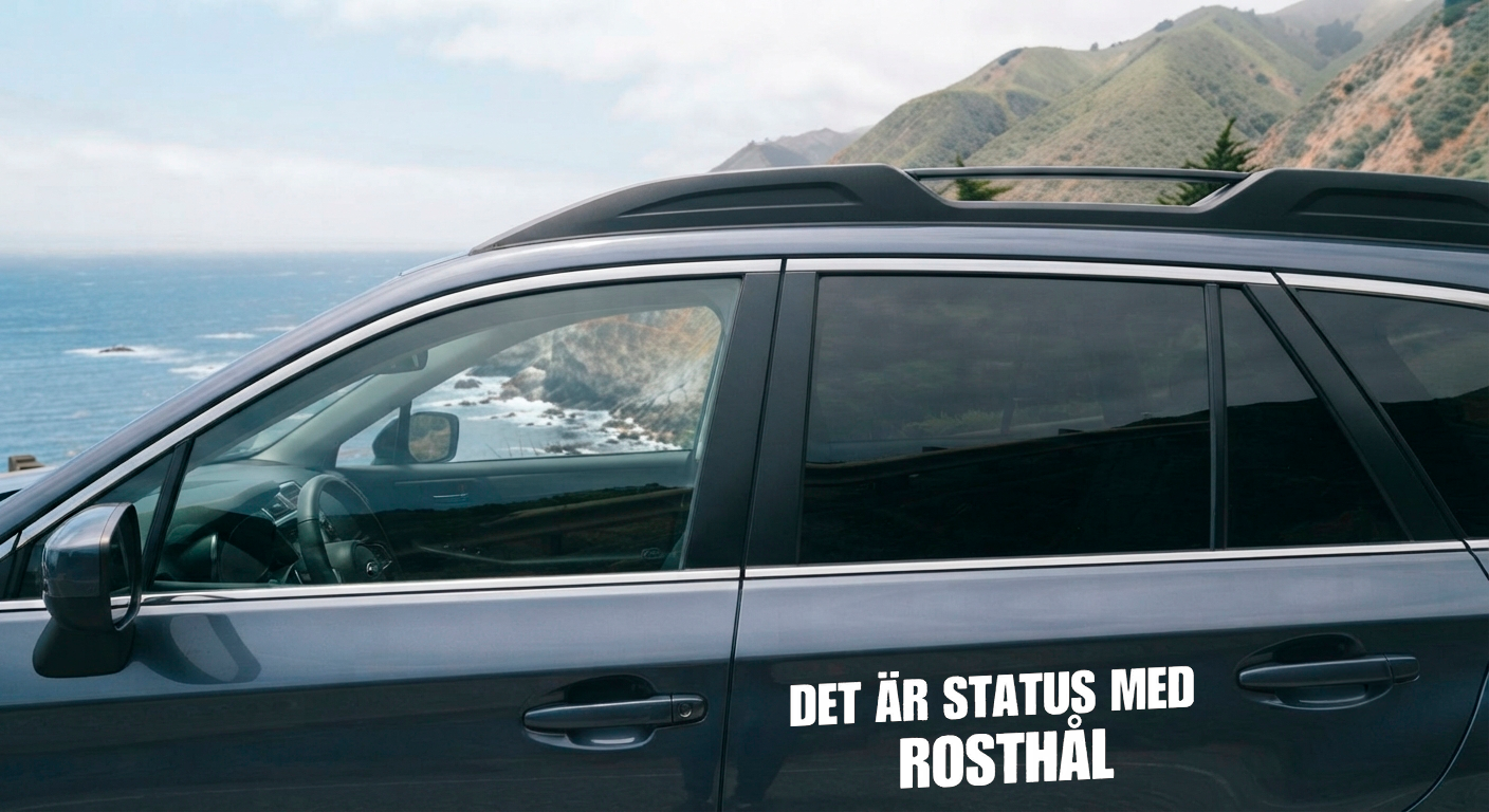 Dekal Det är status med Rosthål