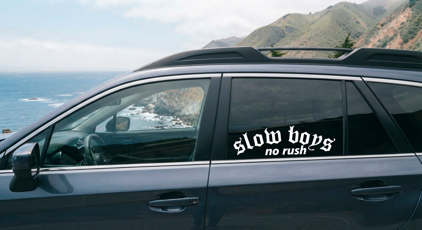Dekal slow boys, no rush