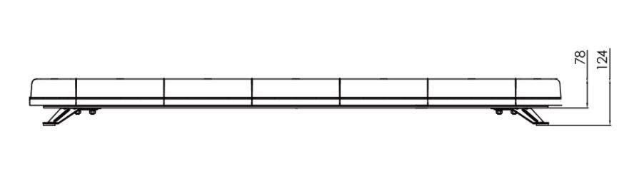 Ring 12/24V 140cm blixtljusramp