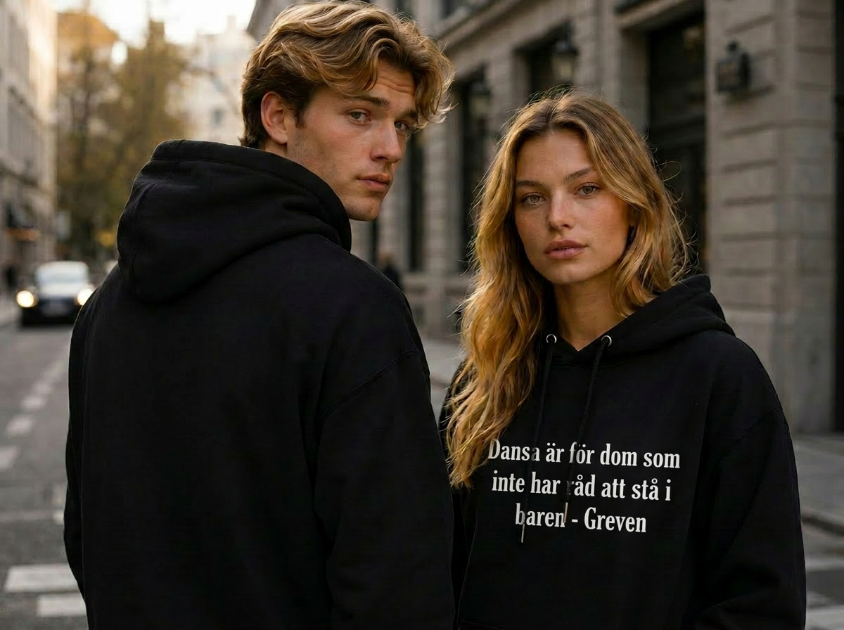 Hoodie Dansa är för dom som inte har råd att stå i baren