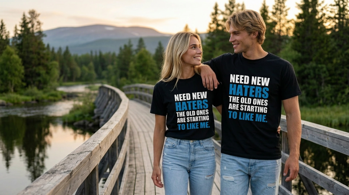 T-shirt NEED NEW HATERS