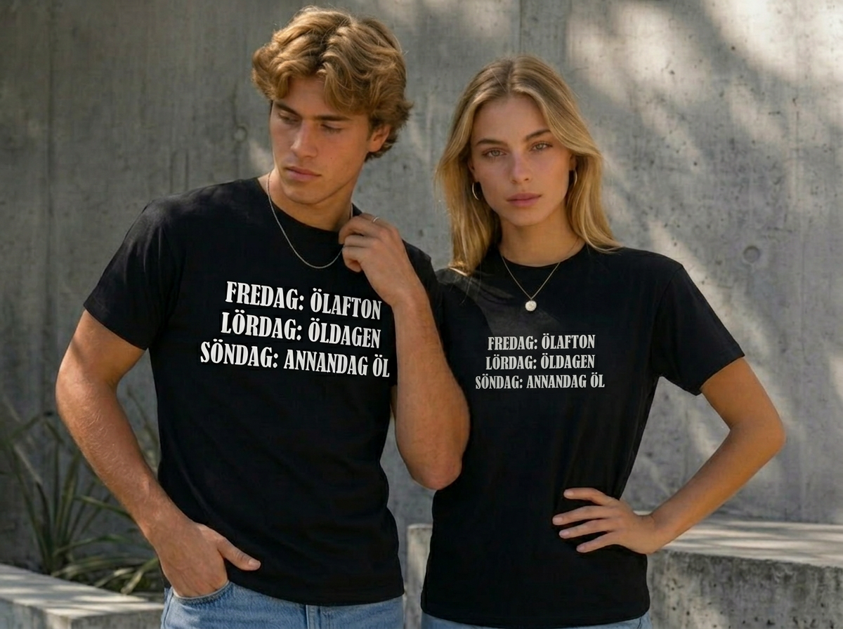 T-shirt Fredag, Ölafton